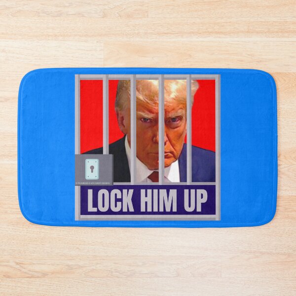 Item preview, PMD01040 Progressive Movement Designs Trump Mugshot Lock Him Up design for liberal Democrat resistance against bigotry, for liberals Democrats or progressives designed and sold by ProgressiveLeft.