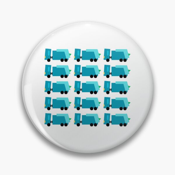 Item preview, conformance - bin lorry (garbage truck) blue theme v1 designed and sold by fishpressink.