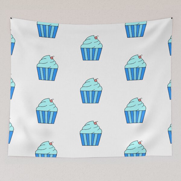 Item preview, Blue Cupcake designed and sold by Nugget's Illustrations.