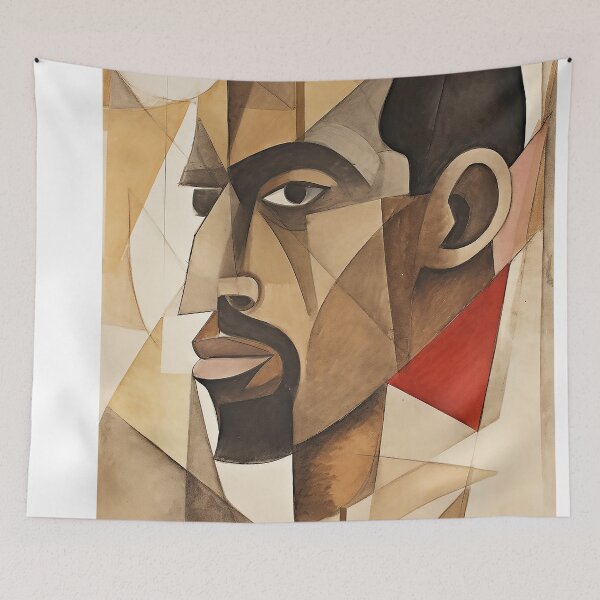 Item preview, Abstract painting of 27 years old man designed and sold by WallWhimsyWorks.