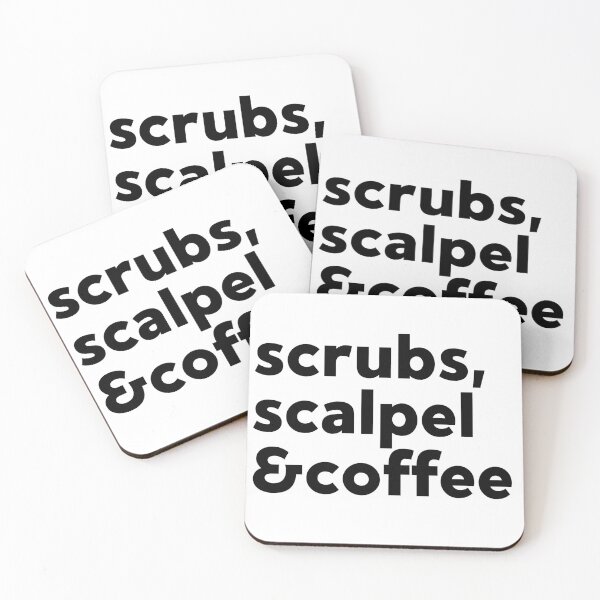 Item preview, Scrubs, scalpel and coffee  designed and sold by Preslava Genova.