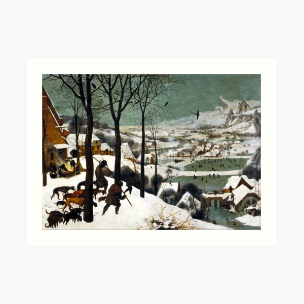 Pieter Bruegel the Elder Hunters in the Snow Art Print