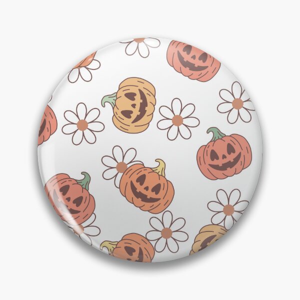 Item preview, Whimsical Pumpkin Floral Pattern / halloween retro pattern designed and sold by mbarts85.