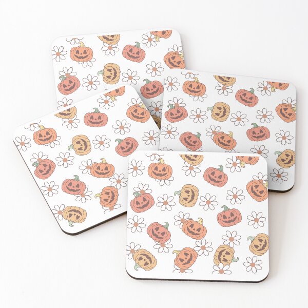 Item preview, Whimsical Pumpkin Floral Pattern / halloween retro pattern designed and sold by mbarts85.