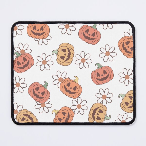 Item preview, Whimsical Pumpkin Floral Pattern / halloween retro pattern designed and sold by mbarts85.