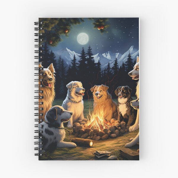 Item preview, Dogs Gathered Around a Campfire designed and sold by lovefurries.