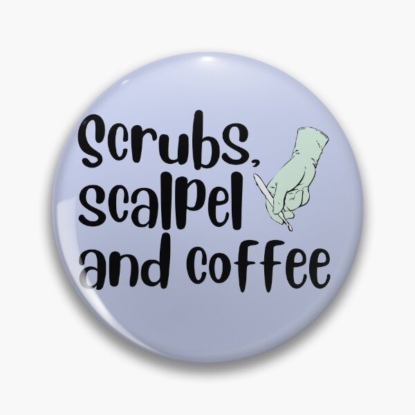 Item preview, Scrubs, scalpel and coffee  designed and sold by mikasa.art.