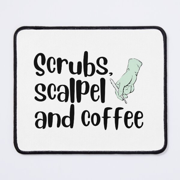 Item preview, Scrubs, scalpel and coffee designed and sold by mikasa.art.