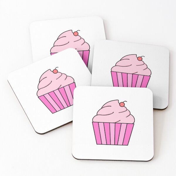 Artikelvorschau, Rosa Cupcake entworfen und verkauft von Nugget's Illustrations.