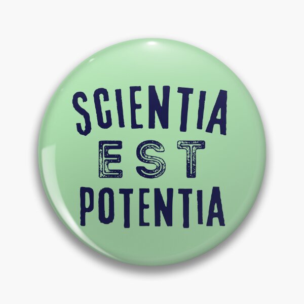 Item preview, Latin aphorism: Scientia est Potentia (Knowledge is power) -dark text designed and sold by artbleed.
