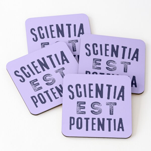 Item preview, Latin aphorism: Scientia est Potentia (Knowledge is power) -dark text designed and sold by artbleed.