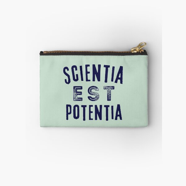Item preview, Latin aphorism: Scientia est Potentia (Knowledge is power) -dark text designed and sold by artbleed.