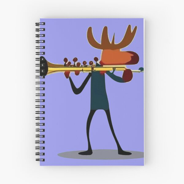 Item preview, Funny Moose Playing Trumpet in Cubism Style designed and sold by Nature's Fancy.