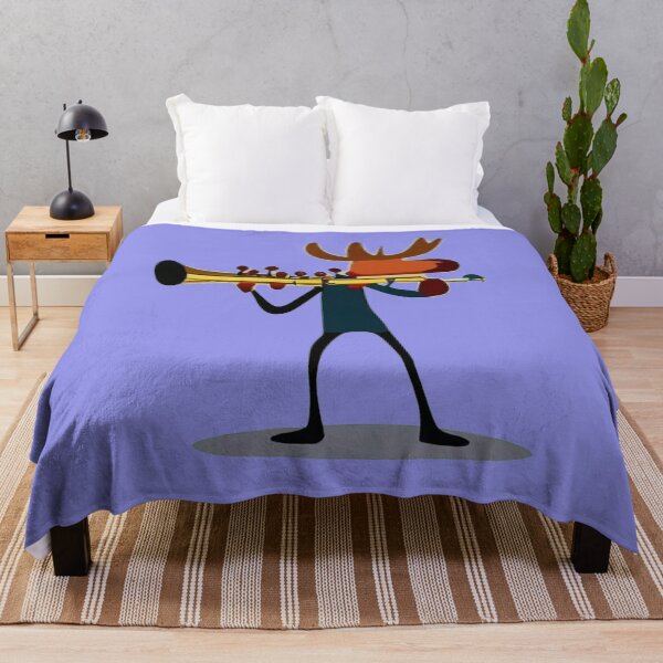 Item preview, Funny Moose Playing Trumpet in Cubism Style designed and sold by Nature's Fancy.