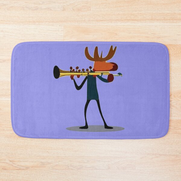 Item preview, Funny Moose Playing Trumpet in Cubism Style designed and sold by Nature's Fancy.