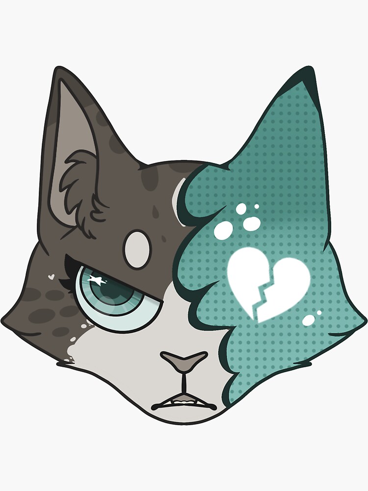 Splashtail Head Sticker for Sale by apple-glass