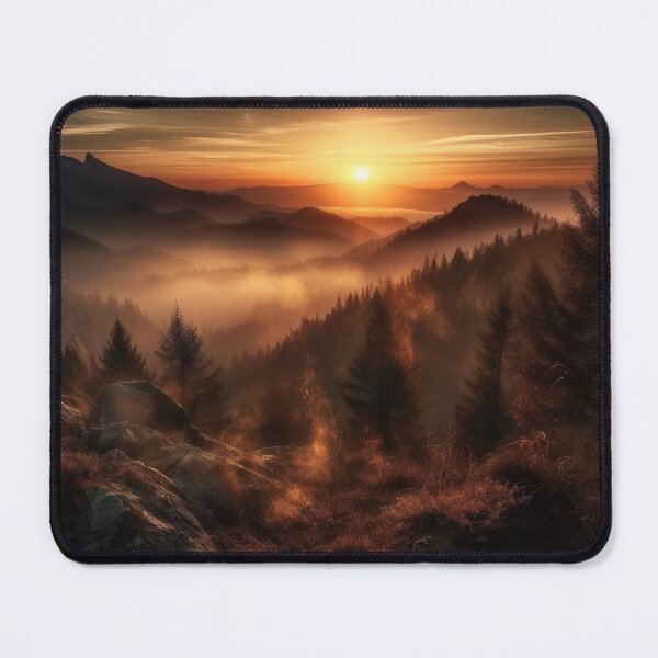 Item preview, Misty Mountain Sunset designed and sold by Offsite.