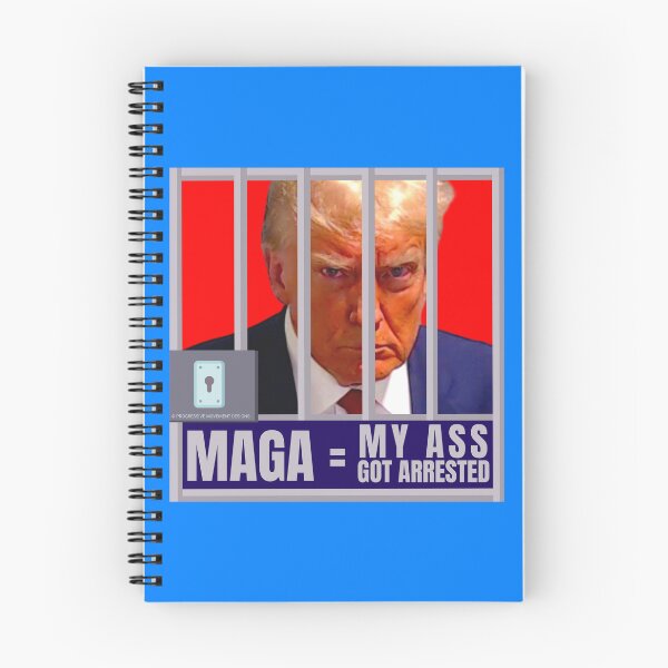 Artikelvorschau, PMD01041 Progressive Movement Designs Trump Mugshot MAGA My Ass Got Arrested Design für den Widerstand der liberalen Demokraten gegen Bigotterie, für liberale Demokraten oder Progressive gegen Trump-Republikaner entworfen und verkauft von ProgressiveLeft.