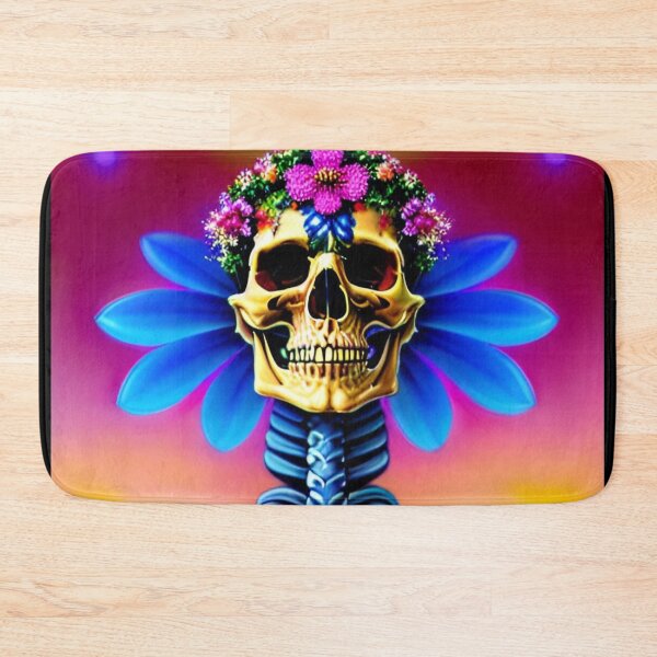 Item preview, Trippy Dreams - Death Blooms Psychedelic Skull Art 33 designed and sold by Benito Del Ray.