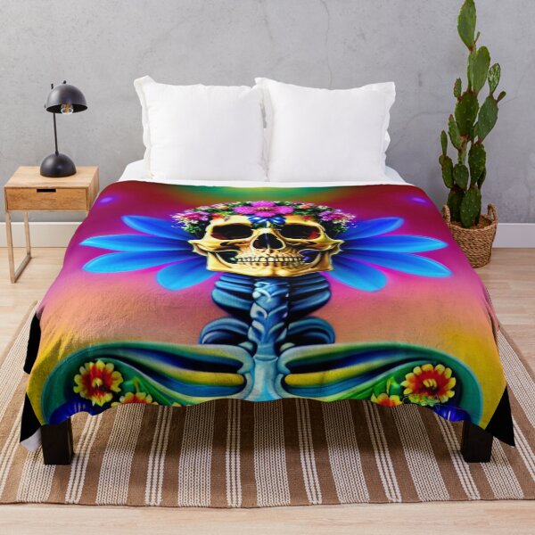 Item preview, Trippy Dreams - Death Blooms Psychedelic Skull Art 33 designed and sold by Benito Del Ray.