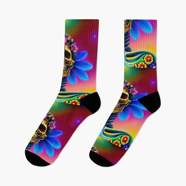 Item preview, Trippy Dreams - Death Blooms Psychedelic Skull Art 33 designed and sold by Benito Del Ray.