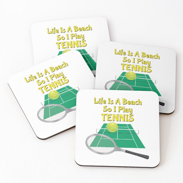 Item preview, Life Is A Beach So I Play Tennis 2 designed and sold by Karen Wood.