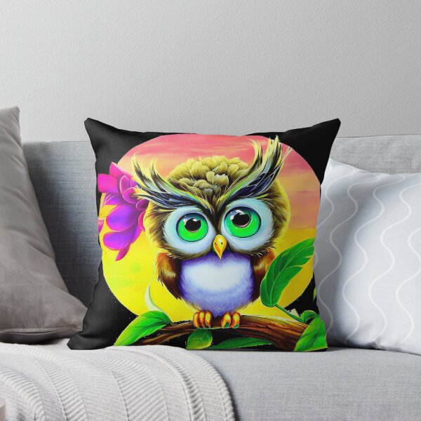 Item preview, crazy owl on a branch designed and sold by NEUMANN ArtWear Boutique.