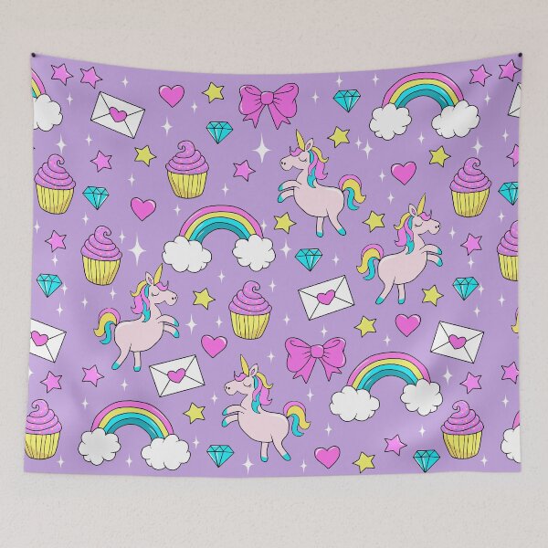 Item preview, Cute Unicorn Pattern designed and sold by ValentinaHramov.