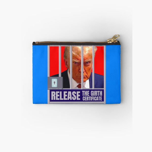 Item preview, PMD01042 Progressive Movement Designs Trump Mugshot Release Girth Certificate design for liberal Democrat resistance against bigotry, for liberals Democrats or progressives against MAGA Republicans designed and sold by ProgressiveLeft.