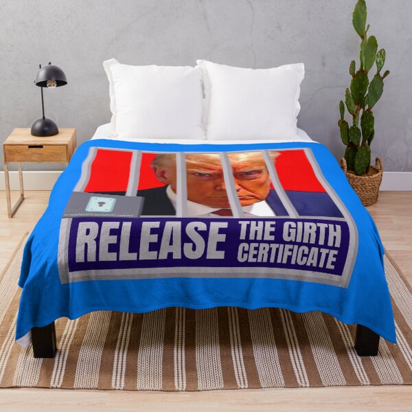 Item preview, PMD01042 Progressive Movement Designs Trump Mugshot Release Girth Certificate design for liberal Democrat resistance against bigotry, for liberals Democrats or progressives against MAGA Republicans designed and sold by ProgressiveLeft.