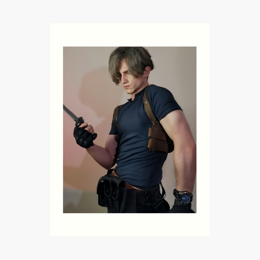 Leon Kennedy Resident Evil 4 Remake Cosplay Print