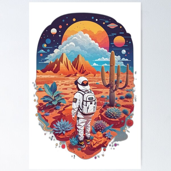 Item preview, Cosmic Desert: Transcending Boundaries designed and sold by ViralVibeLab.