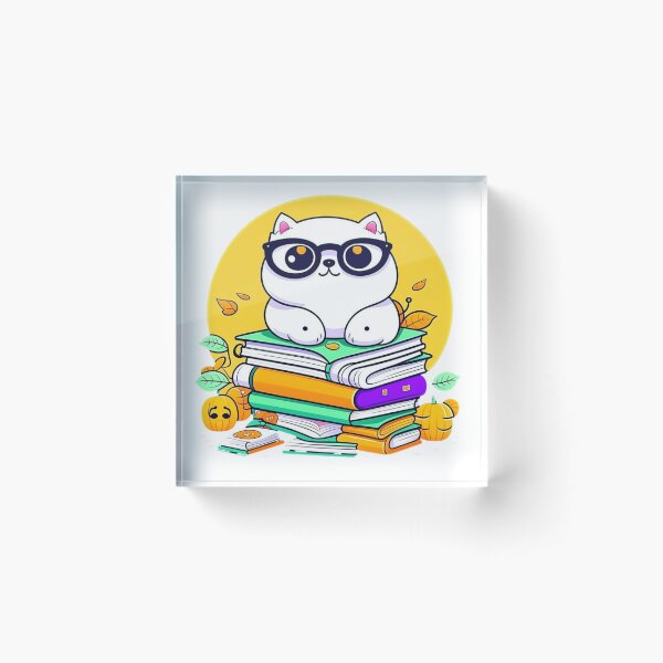 Item preview, Bookish Cat Halloween Delight designed and sold by mbarts85.