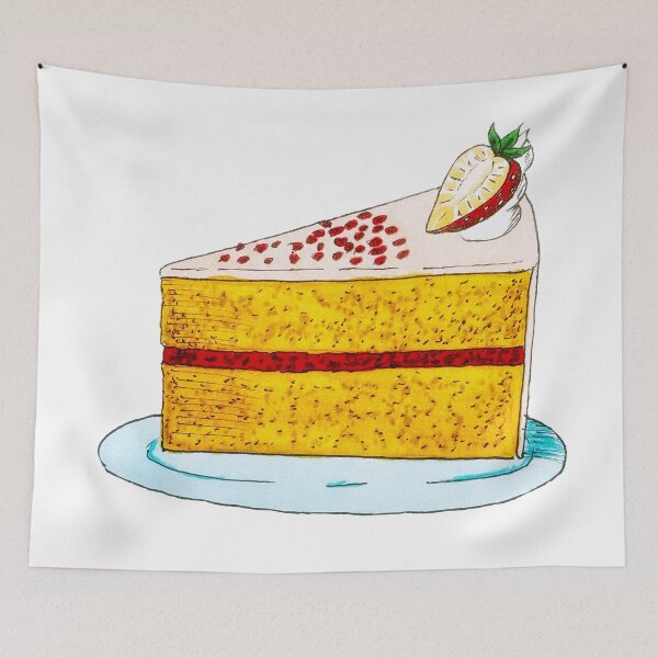 Item preview, Strawberry Cake Slice designed and sold by Marian Hayes.