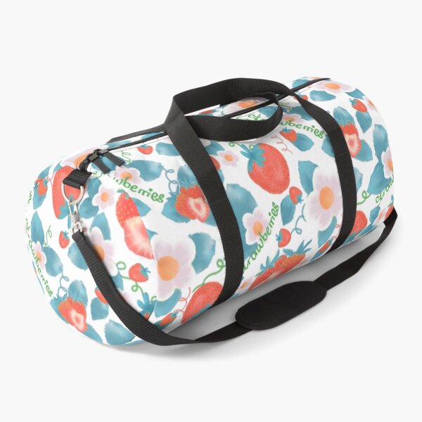 Item preview, The turquoise and red strawberry pattern designed and sold by MarieCormier.