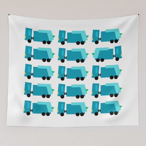 Item preview, contraflow III - bin lorry (garbage truck) blue theme v1 designed and sold by fishpressink.