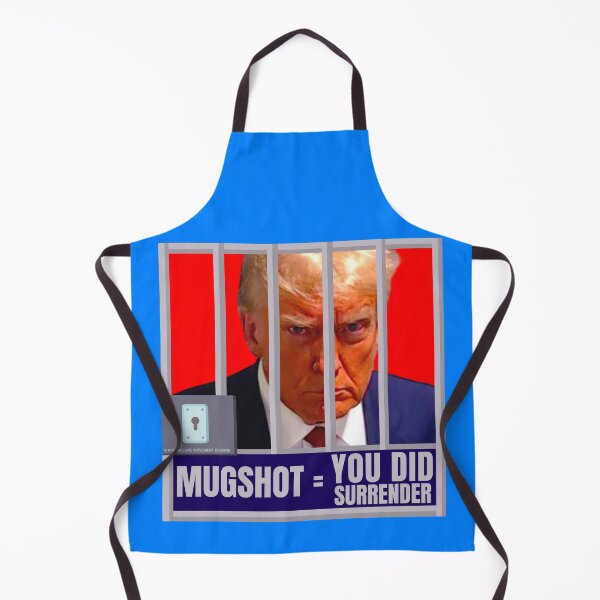 Item preview, PMD01043 Progressive Movement Designs Trump Mugshot Equals You Did Surrender design for liberal Democrat resistance against bigotry, for liberals Democrats or progressives against MAGA Republicans designed and sold by ProgressiveLeft.