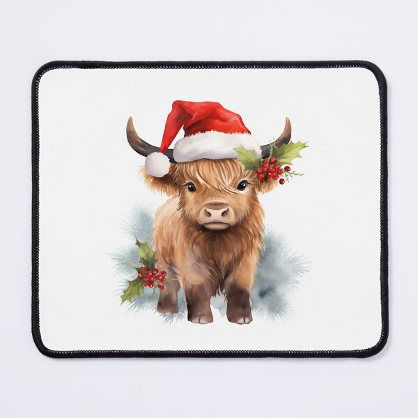 Item preview, Chrismas Highland Cow designed and sold by Yannick Steyaert.