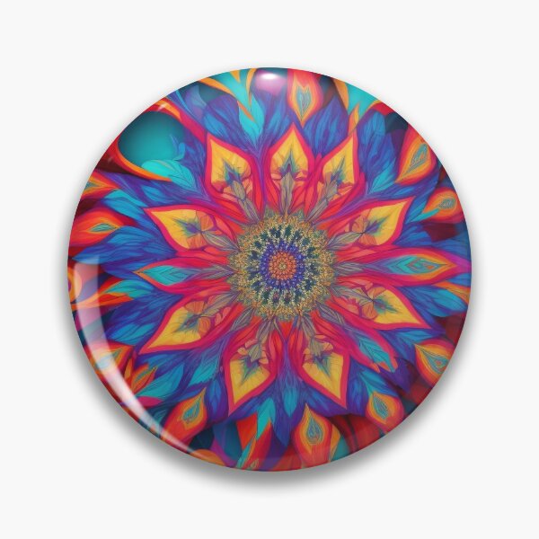 Item preview, Intricate Multi Coloured Floral Pattern designed and sold by Theo-B.