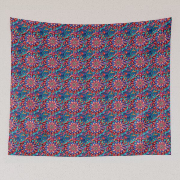 Item preview, Intricate Multi Coloured Floral Pattern designed and sold by Theo-B.