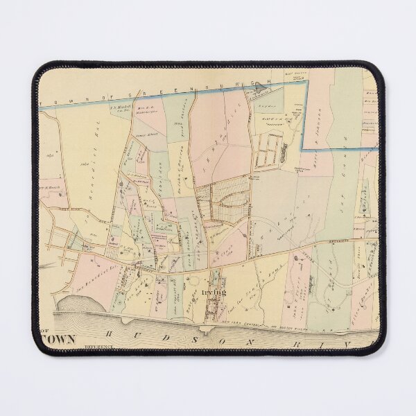 Item preview, Vintage Map of Tarrytown NY (1881) designed and sold by BravuraMedia.