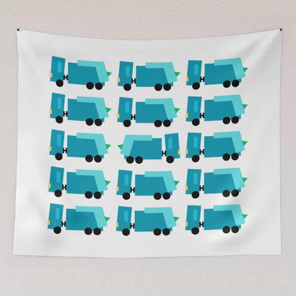 Item preview, contraflow IIa - bin lorry (garbage truck) blue theme v1 designed and sold by fishpressink.
