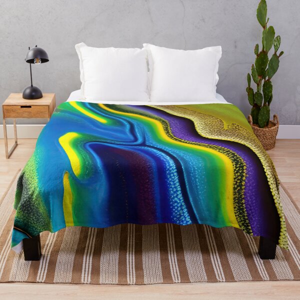 Item preview, Abstract 17 - Dreamy Confluence  - Yellow Blue Purple  designed and sold by Artekinium.