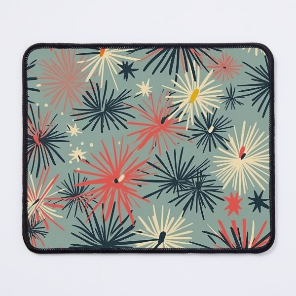 Item preview, Seamless Mid-Century Modern Fireworks Pattern designed and sold by Offsite.