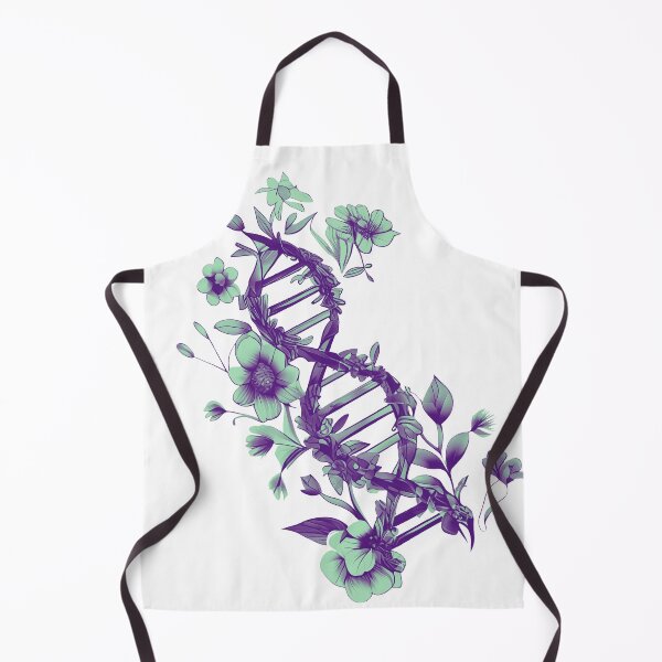Item preview, Floral DNA Strand - In My DNA - Mint Purple Hues designed and sold by AncestralEchoes.