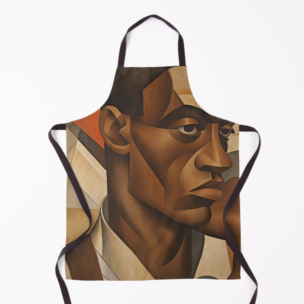 Item preview, Abstract painting of a frowning man designed and sold by WallWhimsyWorks.