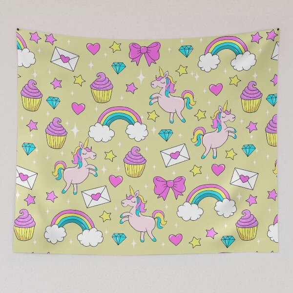 Item preview, Cute Unicorn Pattern designed and sold by ValentinaHramov.