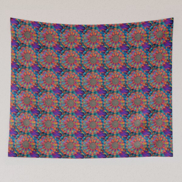 Item preview, Multi Coloured Floral Pattern designed and sold by Theo-B.
