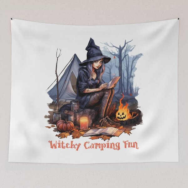 Item preview, A Witch’s Camping Trip Witchy Fun  designed and sold by TuckerLogan.