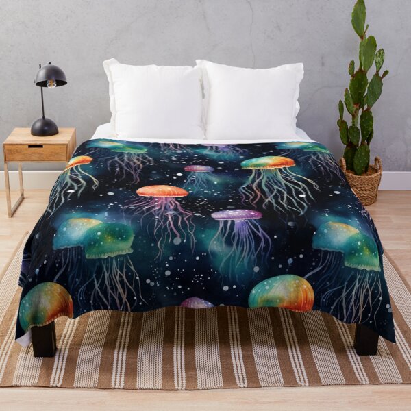 Item preview, Jellyfish and Stars Whimsical Pattern VI designed and sold by OurBarcode.